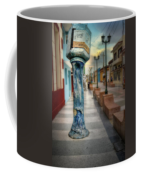 Cuba Coffee Mug featuring the photograph Bayamo Painters Avenue 4 by Micah Offman