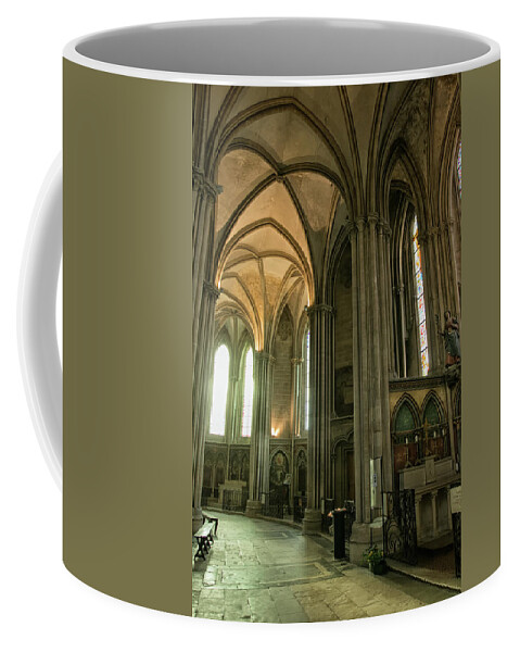 Cathedral Coffee Mug featuring the photograph Bayeux Cathedral 4 by Lisa Chorny