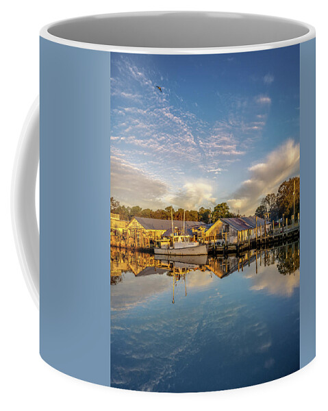 Bayou Coffee Mug featuring the photograph Bayou Morning 3, 12/23/20 by Brad Boland