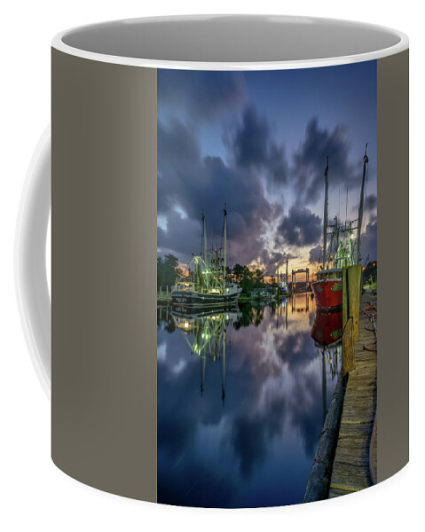 Bayou Coffee Mug featuring the photograph Bayou Morning, 8/31/20 by Brad Boland