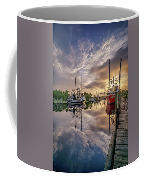 Sunrise Coffee Mug featuring the photograph Bayou Sunrise, 8/28/20 by Brad Boland