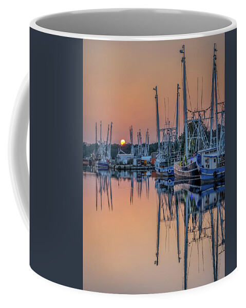 Bayou Coffee Mug featuring the photograph Bayou Sunset, 2/9/21 by Brad Boland