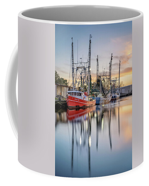 Bayou Coffee Mug featuring the photograph Bayou Sunset, 3/9/21 by Brad Boland
