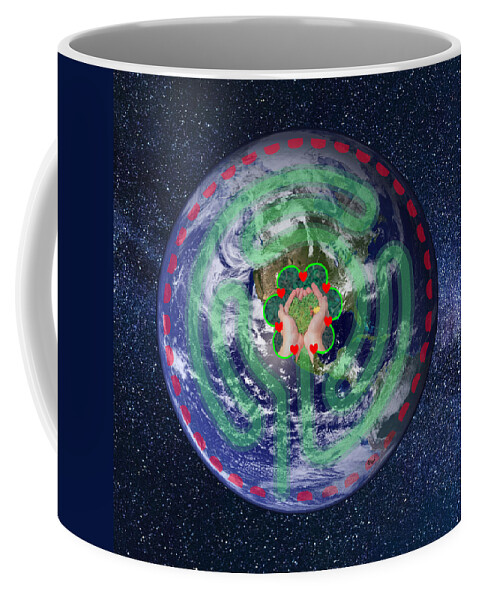 Contemplative Coffee Mug featuring the digital art Be the Salt of the Earth - Possibilities - Eco Art - Spiritual Art by Bill Ressl