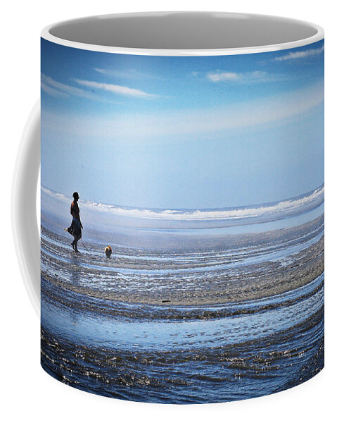 Blue Coffee Mug featuring the photograph Beach 1 by Carol Jorgensen