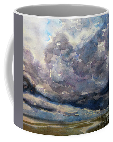 Original Art Coffee Mug featuring the painting Beach 3 6-27-21 by Julianne Felton