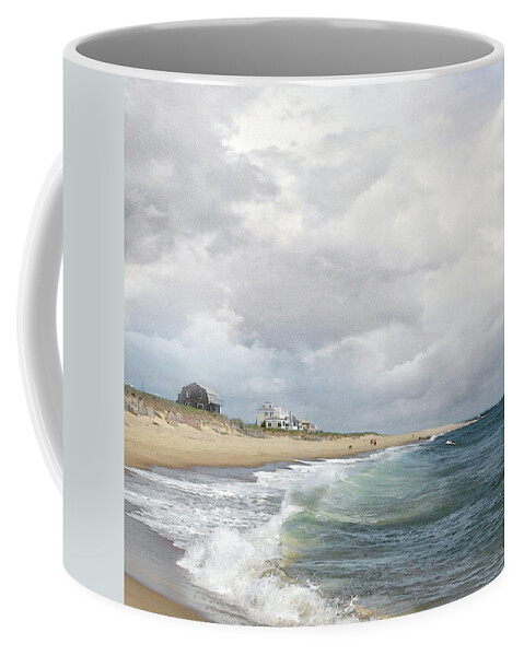 Summer Coffee Mug featuring the photograph Beach House by Karen Lynch