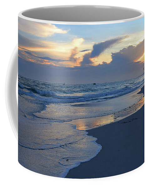 Sunset Coffee Mug featuring the photograph Beach Sunset Photo 123 by Lucie Dumas