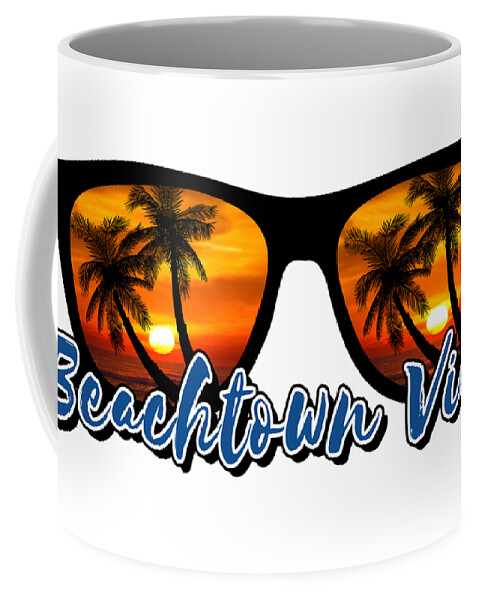  Coffee Mug featuring the digital art Beachtown Views Logo by Beachtown Views
