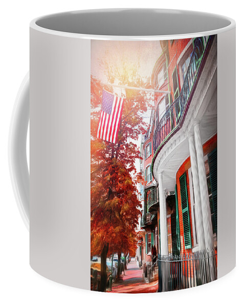Boston Coffee Mug featuring the photograph Beacon Hill Boston Massachusetts by Carol Japp