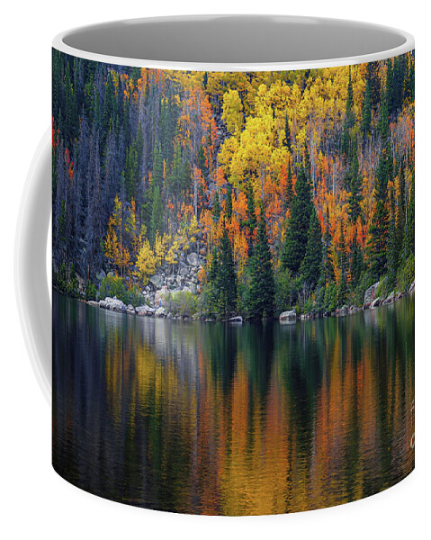 Jon Burch Coffee Mug featuring the photograph Bear Lake Autumn Reflections by Jon Burch Photography
