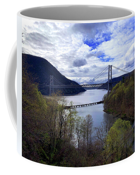 Scenic Coffee Mug featuring the photograph Bear Mountain Bridge by Jim Feldman