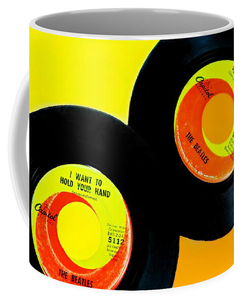 The Beatles Coffee Mug featuring the photograph Beatles 50th Anniversary by Diana Angstadt