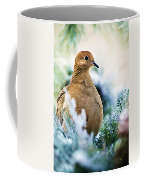 Bird Coffee Mug featuring the painting Beautiful Dove by Christina Rollo