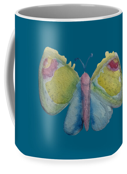 Butterfly Coffee Mug featuring the painting Beautiful Pastel Butterfly by Sandy Rakowitz