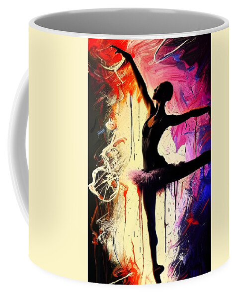 Digital Coffee Mug featuring the digital art Beauty in Dance by Beverly Read