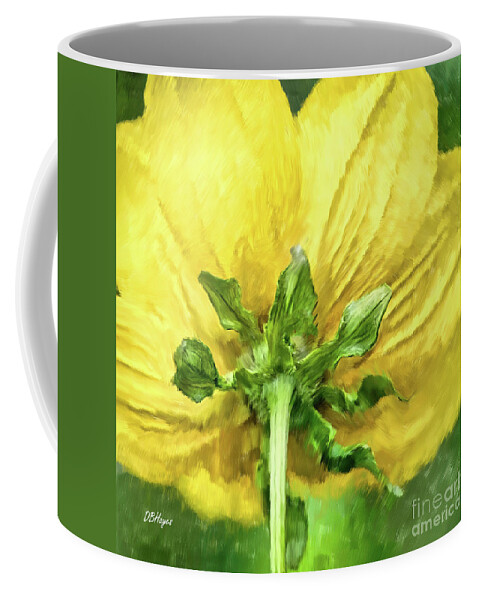 Flowers Coffee Mug featuring the mixed media Beauty Of The Rear by DB Hayes