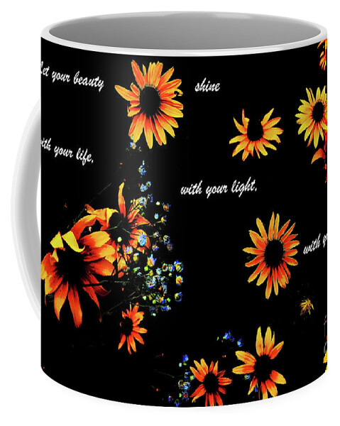 Flowers Coffee Mug featuring the photograph Beauty shines out by Merle Grenz