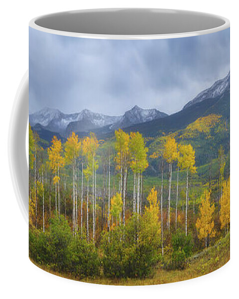 Crested Butte Coffee Mug featuring the photograph Beckwith Peaks under Stormy Colors by Darren White