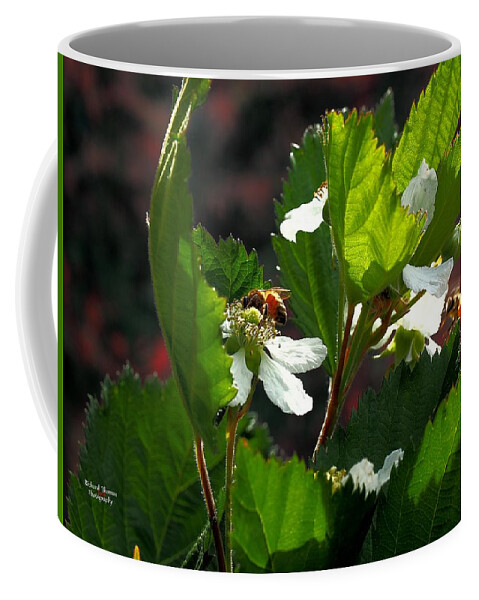 Digital Painting Coffee Mug featuring the photograph Bees Two by Richard Thomas
