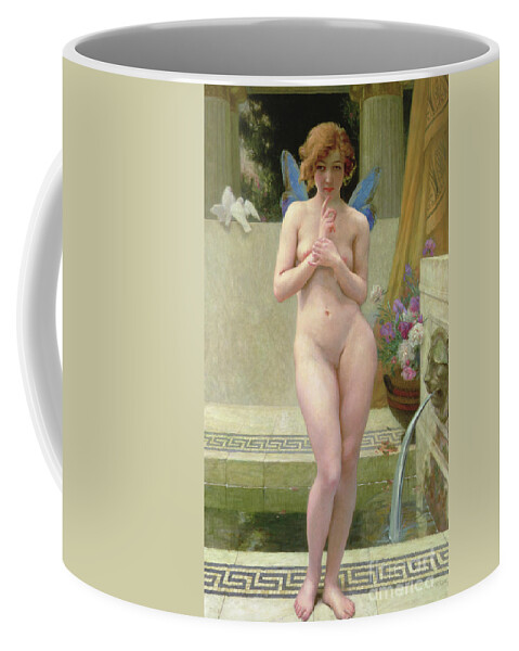 Fairy Coffee Mug featuring the painting Before the Fountain by Guillaume Seignac