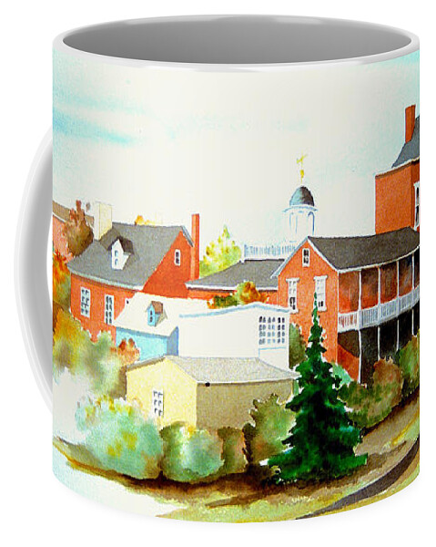 Watercolor Coffee Mug featuring the painting Behind Old New Castle by William Renzulli