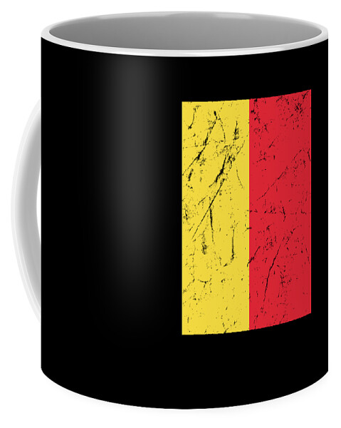 Funny Coffee Mug featuring the digital art Belgium Flag by Flippin Sweet Gear