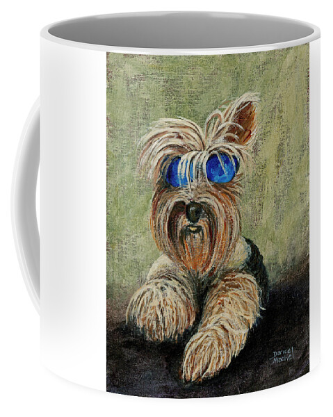 Dog Coffee Mug featuring the painting Bella by Darice Machel McGuire