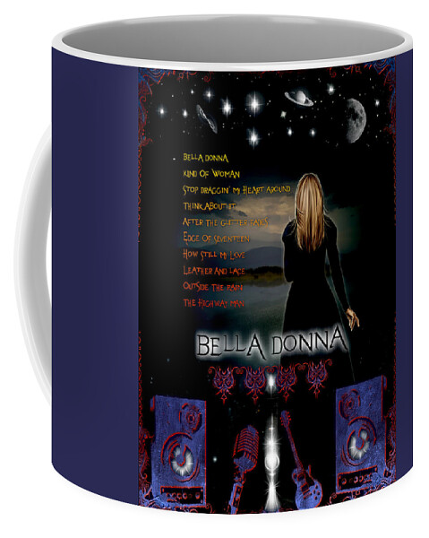 Bella Donna Coffee Mug featuring the digital art Bella Donna by Michael Damiani