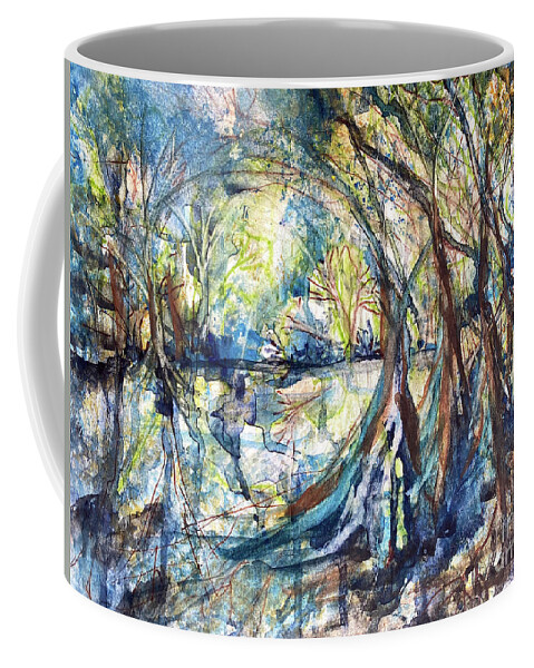 Coastal Art Coffee Mug featuring the painting Belle River by Francelle Theriot