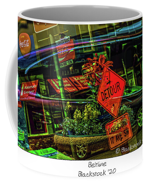 Digital Arts Coffee Mug featuring the digital art Beltline by Jerald Blackstock
