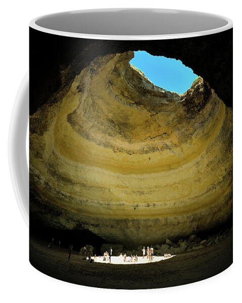 Benagil Coffee Mug featuring the photograph Benagil Cave Marvel by Angelo DeVal
