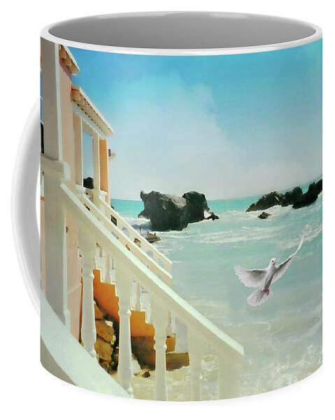 Seascape Coffee Mug featuring the photograph Bermuda Blue by Diana Angstadt