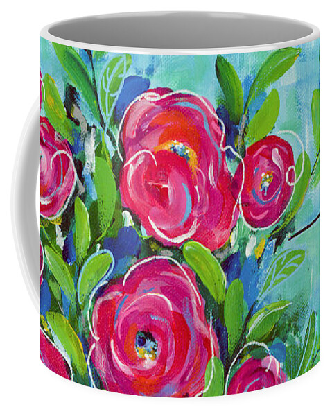 Hummingbird Coffee Mug featuring the painting Better Together by Beth Ann Scott