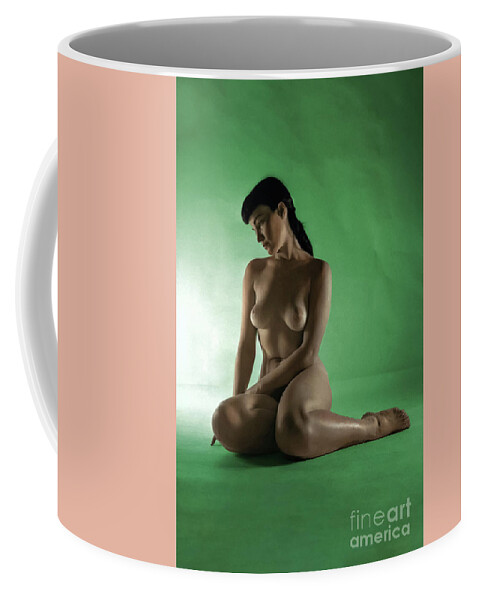Bettie Page Coffee Mug featuring the photograph Bettie The Queen of Curves by Franchi Torres