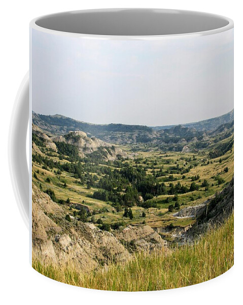 Clay Buttes Coffee Mug featuring the photograph Between the Buttes by Amanda R Wright