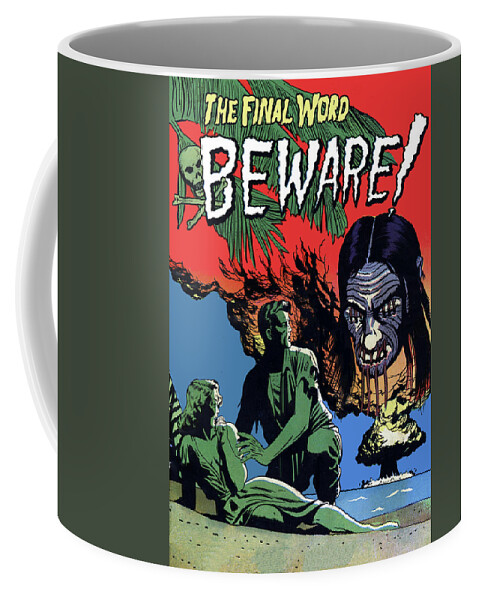 Beware Coffee Mug featuring the digital art Beware of Nuclear Strike by Long Shot