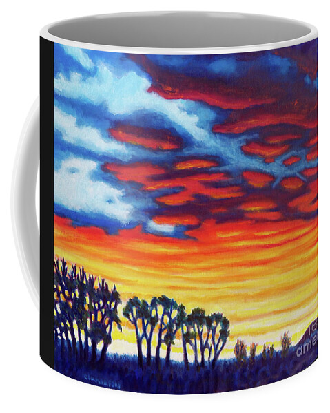 Landscape Coffee Mug featuring the painting Beyond Tomorrow by Brian Commerford