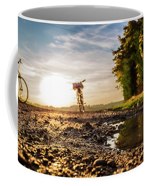 Bicycle Trip Coffee Mug featuring the photograph Bicycle trip by Fabiano Di Paolo