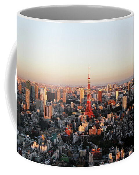 Tokyo Coffee Mug featuring the photograph Big city Tokyo by Kaoru Shimada