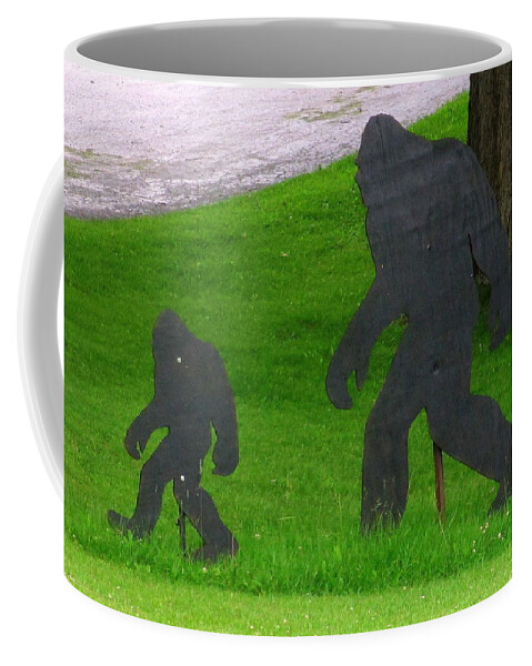 Big Foot Coffee Mug featuring the photograph Big Foot And Little Foot by Kay Novy