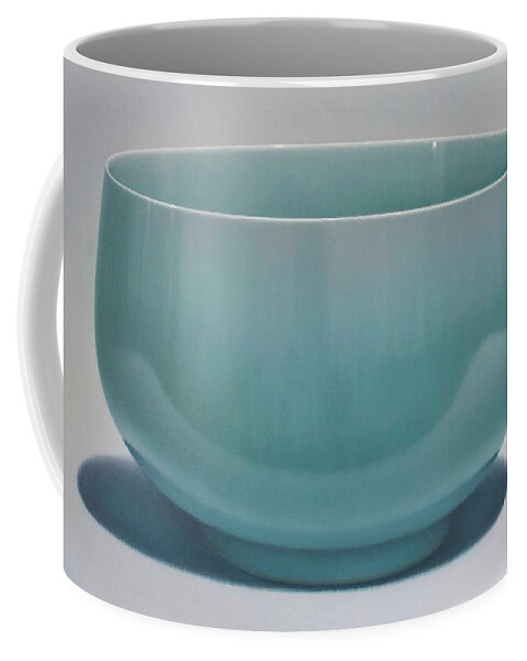 Porcelain Coffee Mug featuring the painting Big Porcelain by Zusheng Yu