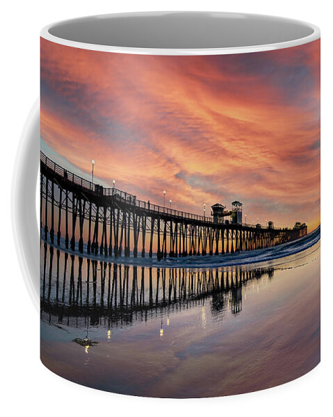 Beach Coffee Mug featuring the photograph Big Reflections at Low Tide by David Levin