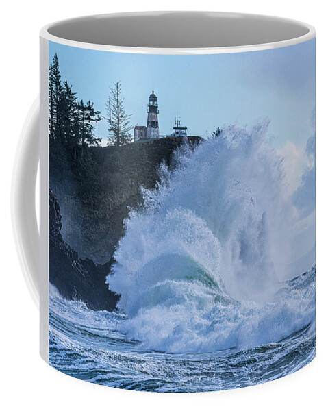 Cape Coffee Mug featuring the photograph Winter at Cape Disappointment by Patrick Campbell