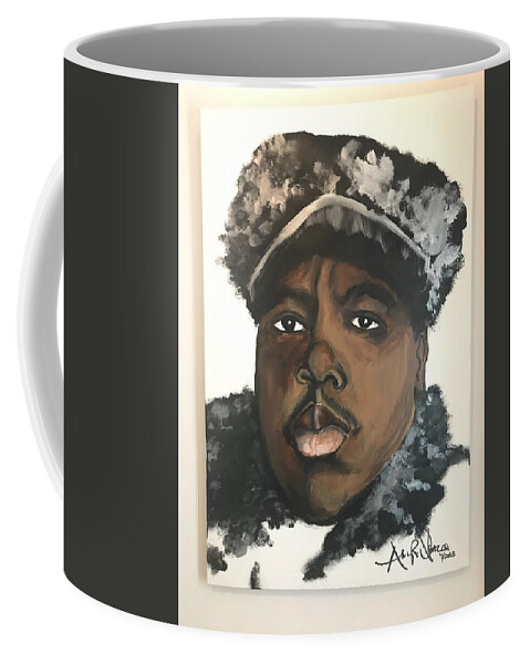  Coffee Mug featuring the painting Biggie by Angie ONeal