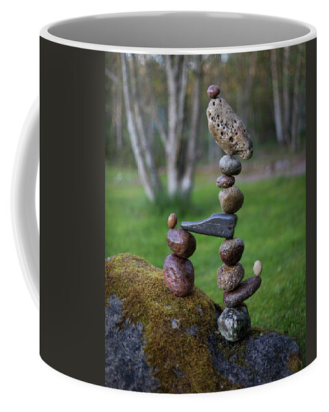  Coffee Mug featuring the sculpture Bird On Top by Pontus Jansson
