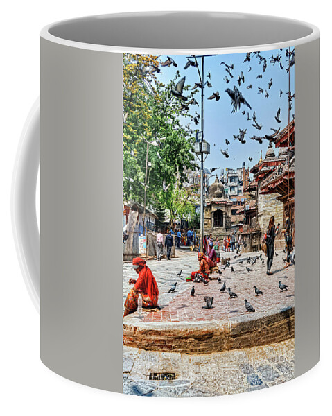 Street Coffee Mug featuring the photograph Birds of a Feather by Tom Watkins PVminer pixs