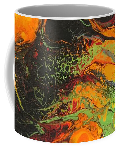 Nebula Coffee Mug featuring the painting Birth of a New Star by Zan Savage