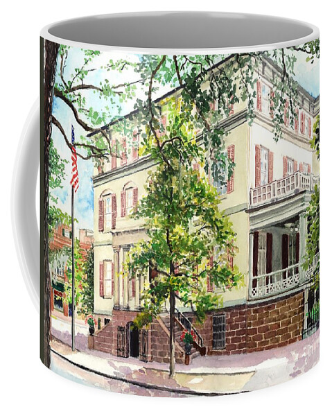 Savannah Coffee Mug featuring the painting Birthplace by Merana Cadorette