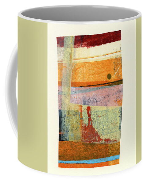 Abstract Art Coffee Mug featuring the painting Bits and Pieces #17 by Jane Davies